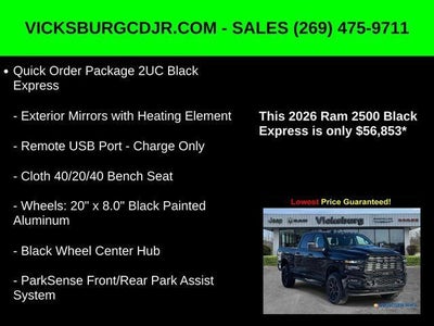 2026 RAM Ram 2500 RAM 2500 BLACK EXPRESS CREW CAB 4X4 6'4' BOX