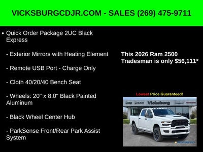 2026 RAM Ram 2500 RAM 2500 BLACK EXPRESS CREW CAB 4X4 6'4' BOX