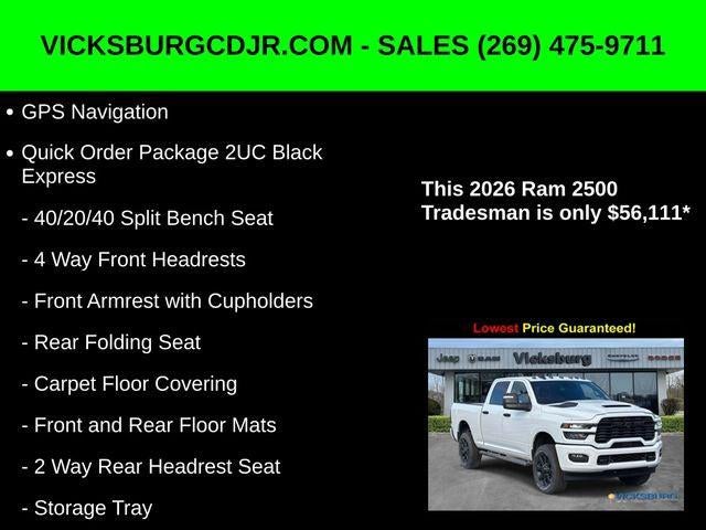 2026 RAM Ram 2500 RAM 2500 BLACK EXPRESS CREW CAB 4X4 6'4' BOX