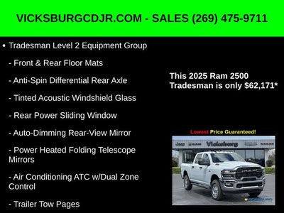 2025 RAM Ram 2500 RAM 2500 TRADESMAN CREW CAB 4X4 6'4' BOX
