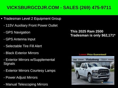 2025 RAM Ram 2500 RAM 2500 TRADESMAN CREW CAB 4X4 6'4' BOX