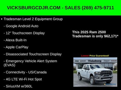 2025 RAM Ram 2500 RAM 2500 TRADESMAN CREW CAB 4X4 6'4' BOX