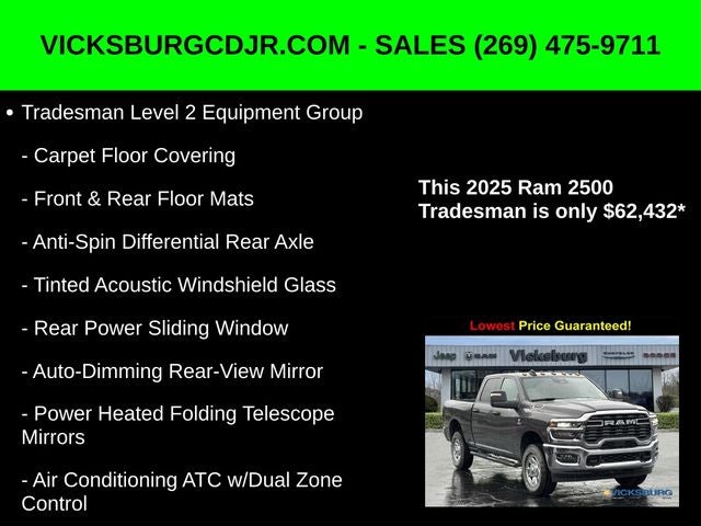 2025 RAM Ram 2500 RAM 2500 TRADESMAN CREW CAB 4X4 6'4' BOX