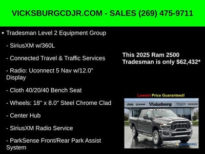 2025 RAM Ram 2500 RAM 2500 TRADESMAN CREW CAB 4X4 6'4' BOX