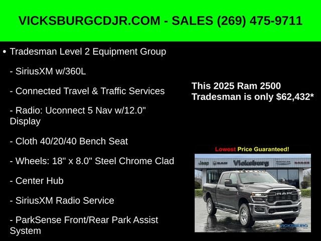 2025 RAM Ram 2500 RAM 2500 TRADESMAN CREW CAB 4X4 6'4' BOX