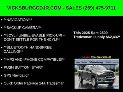 2025 RAM Ram 2500 RAM 2500 TRADESMAN CREW CAB 4X4 6'4' BOX