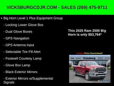 2025 RAM Ram 2500 RAM 2500 BIG HORN CREW CAB 4X4 6'4' BOX