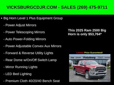 2025 RAM Ram 2500 RAM 2500 BIG HORN CREW CAB 4X4 6'4' BOX