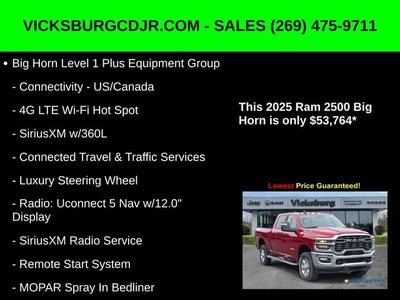 2025 RAM Ram 2500 RAM 2500 BIG HORN CREW CAB 4X4 6'4' BOX