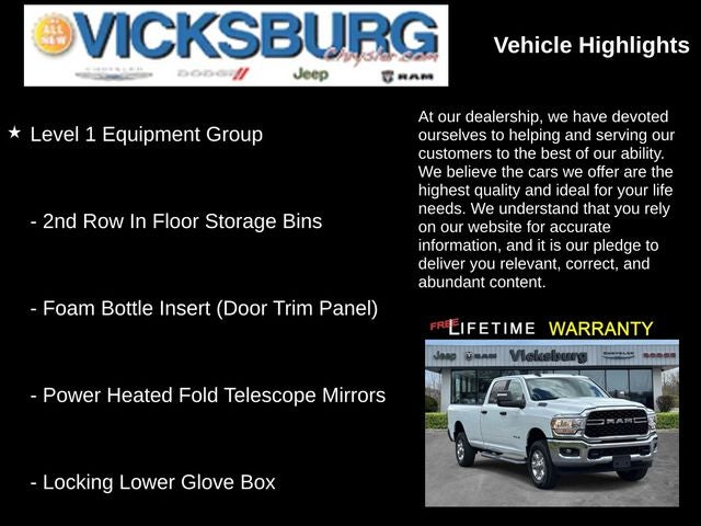 2024 RAM 2500 Big Horn Crew Cab 4x4 8' Box