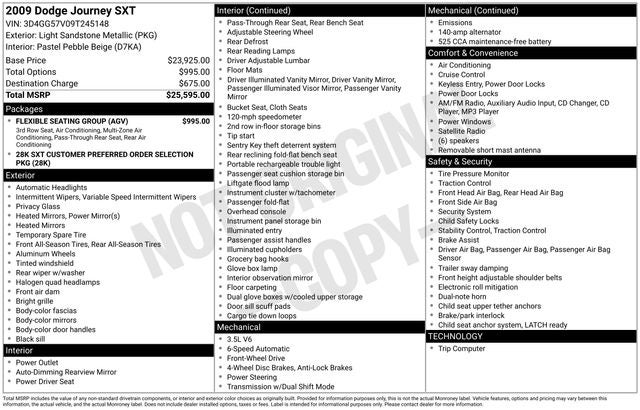 2009 Dodge Journey SXT