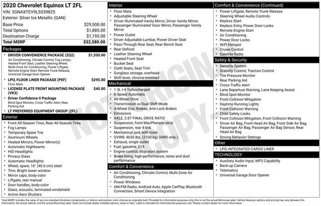 2020 Chevrolet Equinox LT
