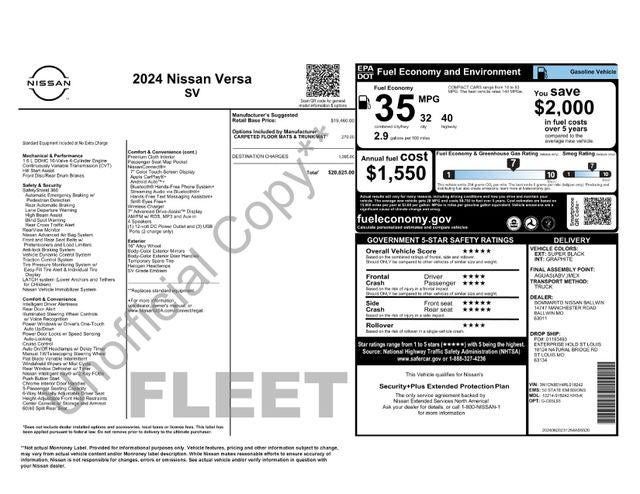 2024 Nissan Versa 1.6 SV