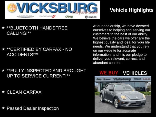 2018 Volkswagen Beetle Convertible 2.0T Coast