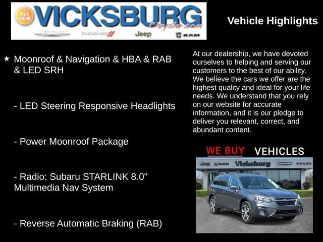 2019 Subaru Outback 2.5i Limited
