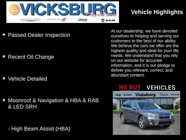 2019 Subaru Outback 2.5i Limited