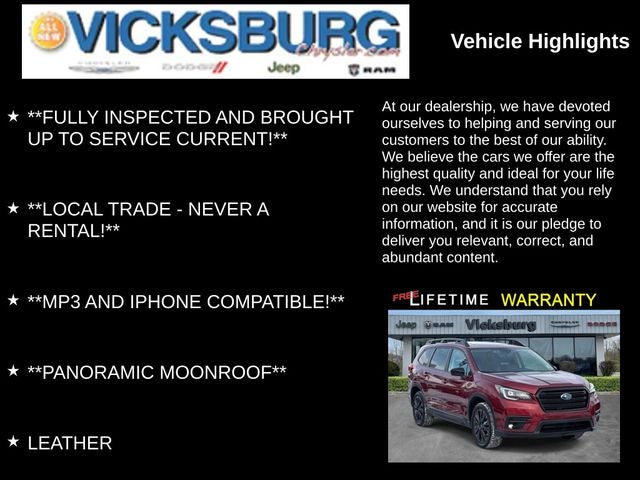 2022 Subaru Ascent Onyx Edition