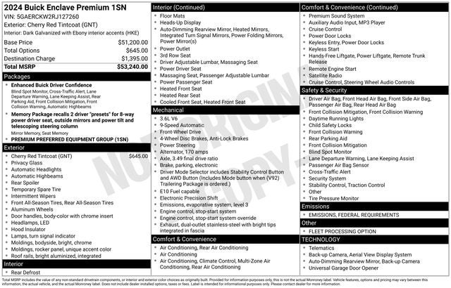 2024 Buick Enclave Premium FWD