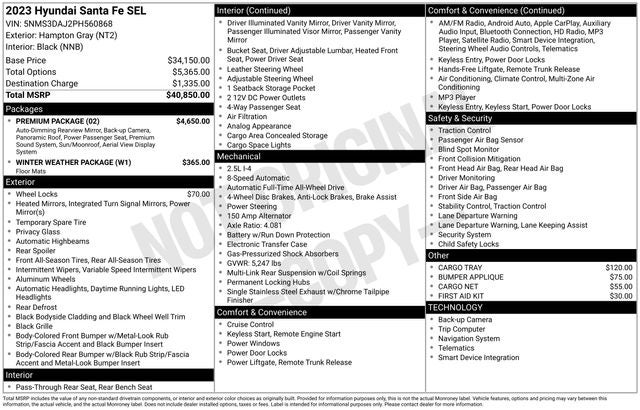 2023 Hyundai Santa Fe SEL