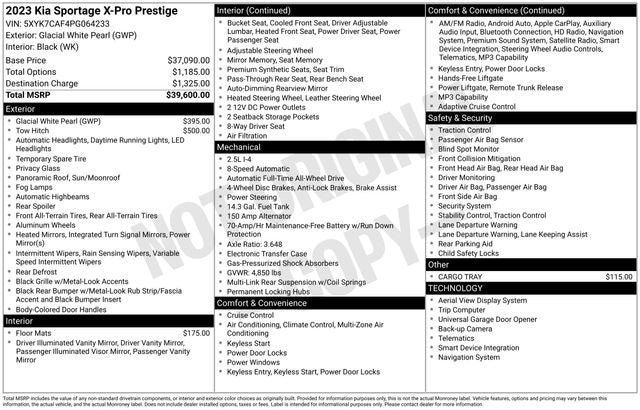 2023 Kia Sportage X-Pro Prestige