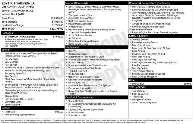 2021 Kia Telluride EX