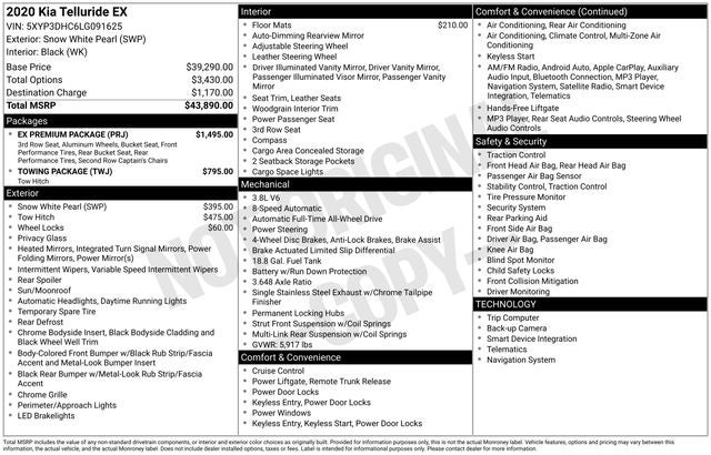2020 Kia Telluride EX