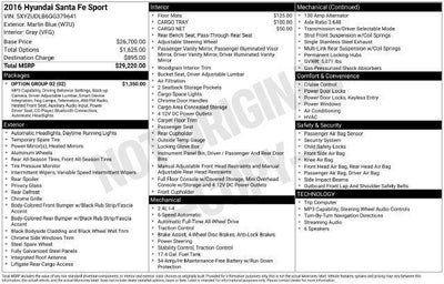 2016 Hyundai Santa Fe Sport 2.4L