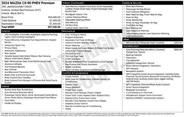 2024 Mazda Mazda CX-90 PHEV Premium