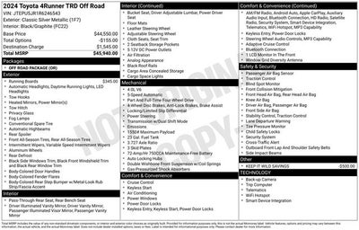 2024 Toyota 4Runner TRD Off Road