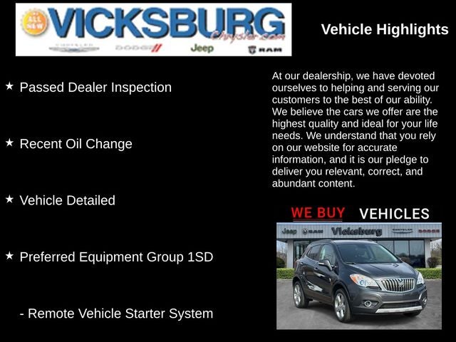 2016 Buick Encore Convenience