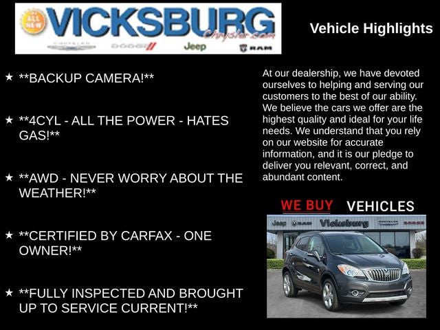 2016 Buick Encore Convenience