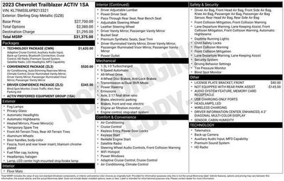 2023 Chevrolet Trailblazer AWD ACTIV