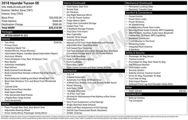 2018 Hyundai Tucson SE