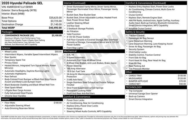 2020 Hyundai Palisade SEL