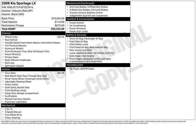 2008 Kia Sportage LX