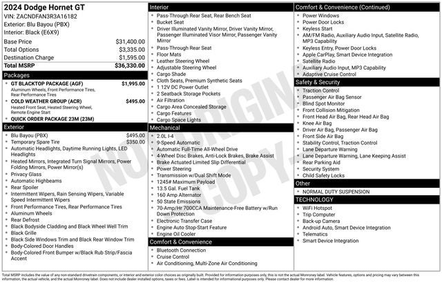 2024 Dodge Hornet GT AWD