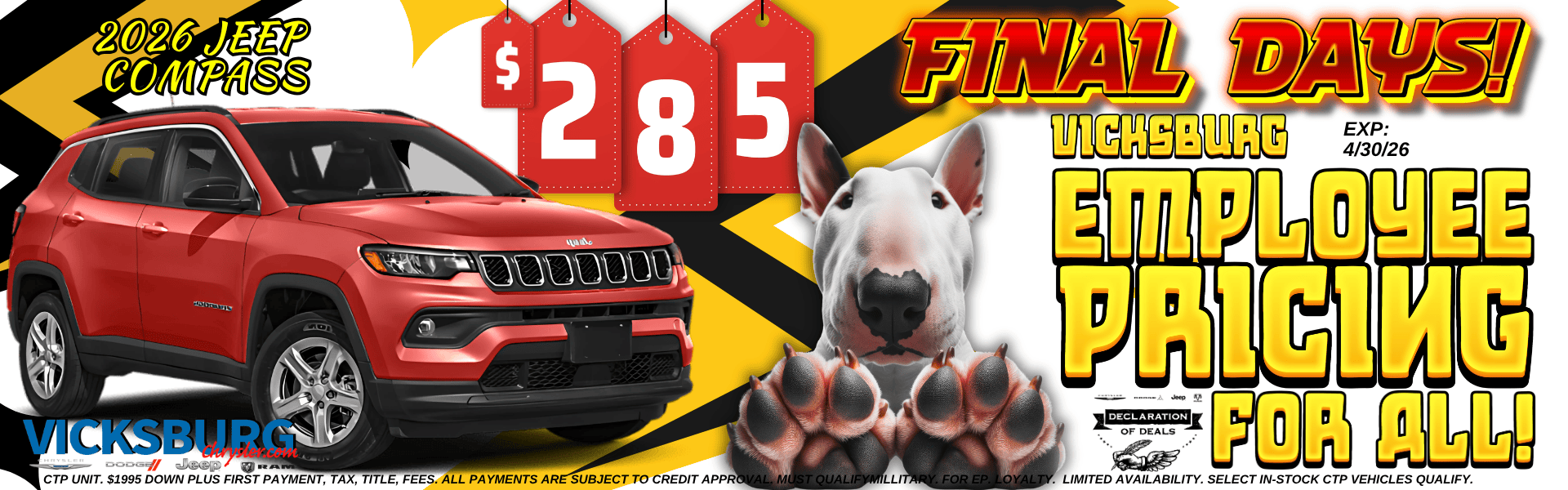 see dealer for details