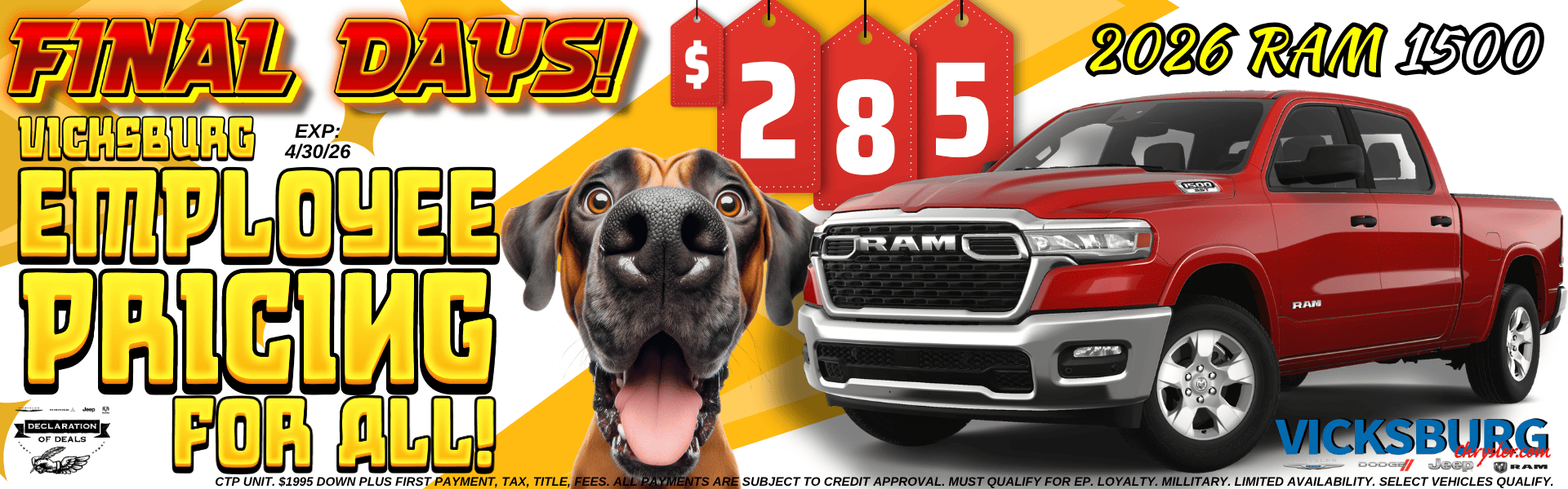 see dealer for details